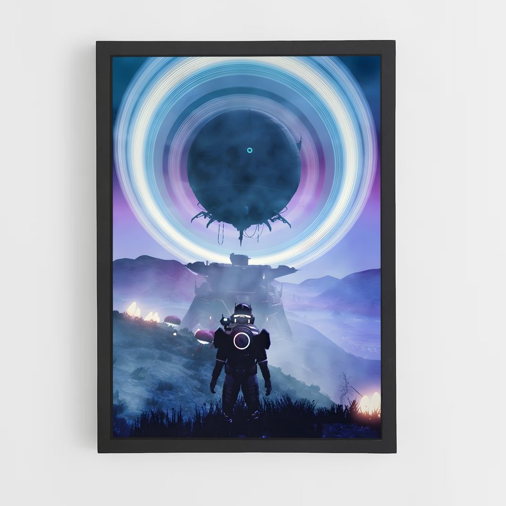 Poster Contact Intergalactique – affiche No man sky (vue 2)